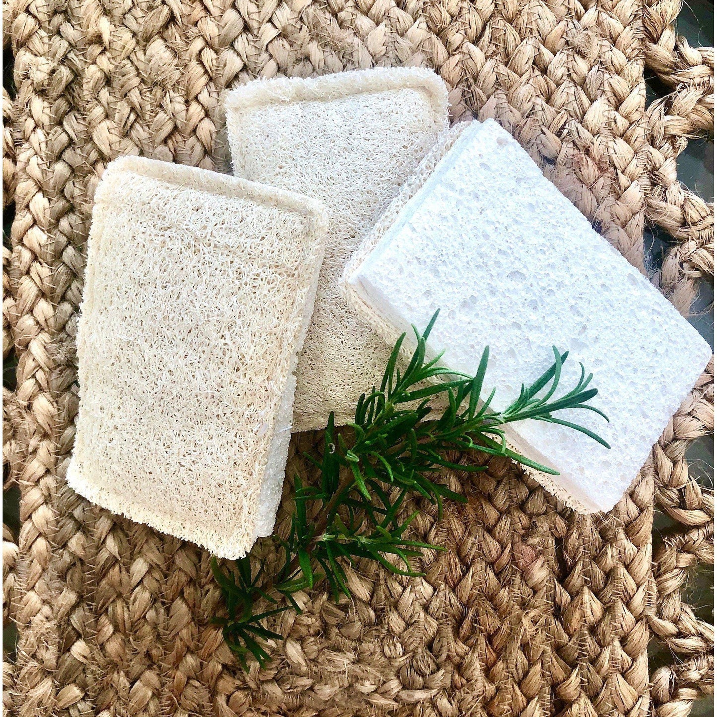 Aapon Mini Market Ltd - NNEDSZ Natural Loofah Cellulose Sponges (Pack of 3) | Eco Cleaning