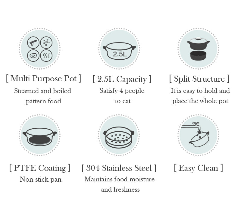 Aapon mini market - NNEDSZ BEAR Multifunction Cooking Pot Hot Pot