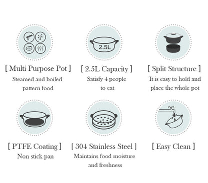 Aapon mini market - NNEDSZ BEAR Multifunction Cooking Pot Hot Pot