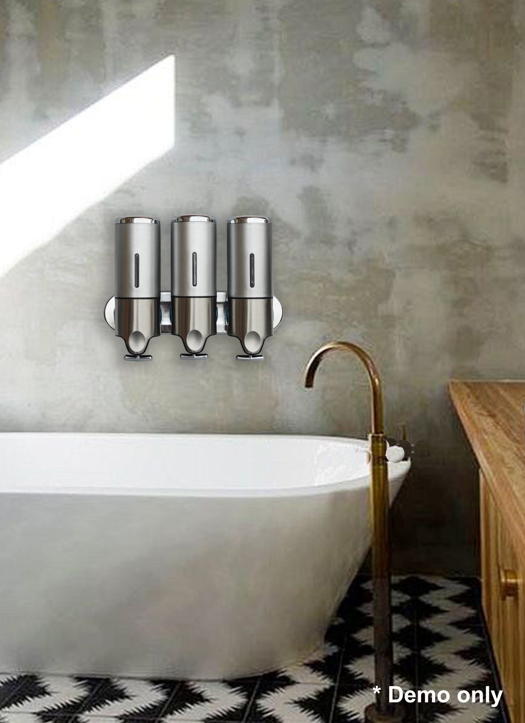 Aapon Mini Market Ltd -NNEDSZ Shower Liquid Soap Body Lotion Gel Shampoo Bathroom DISPENSER