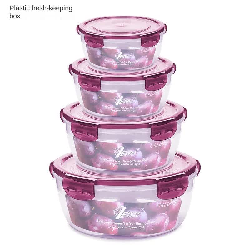 Aapon mini market -NNEDSZ Purple Round Food Containers Set