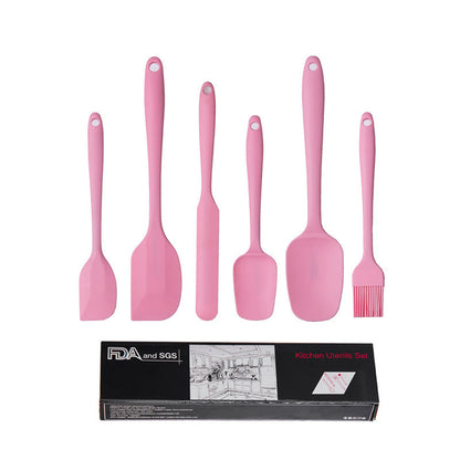 NNEDSZ 6-Piece Silicone Kitchen Utensil Set