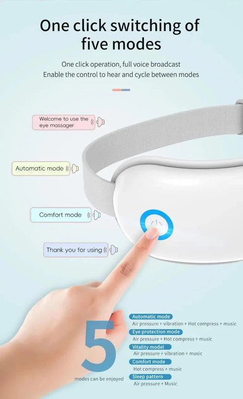 NNEDSZ White Air Compression Eye Massager