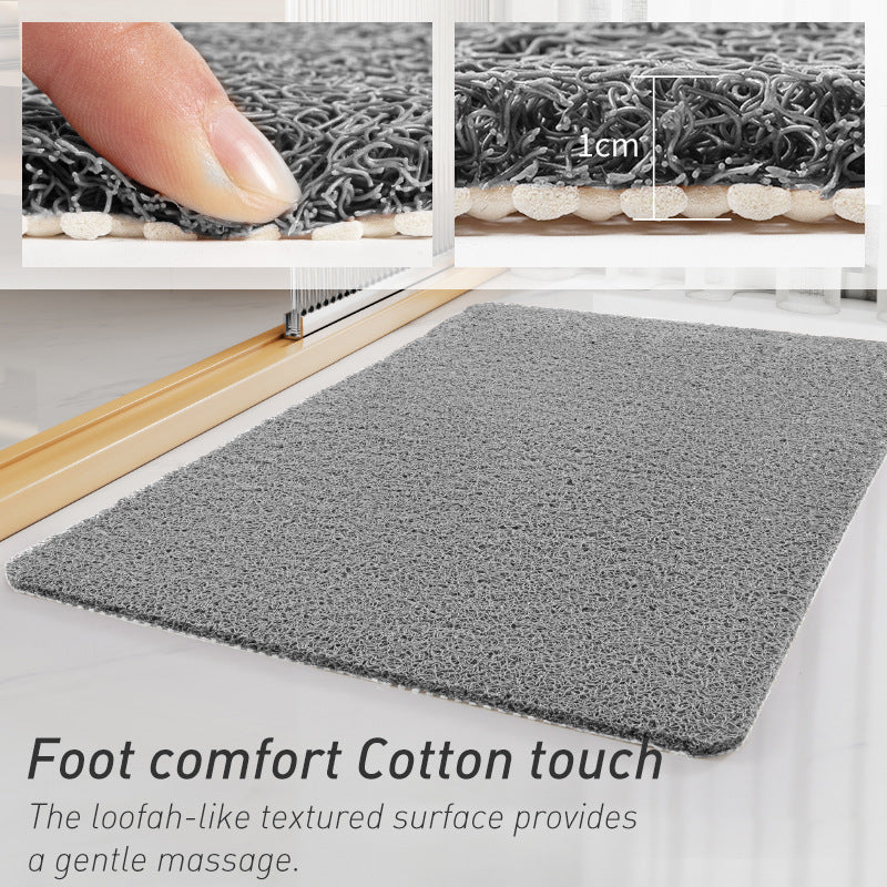 NNEDSZ Non-Slip Loofah-Style Bathroom Mat