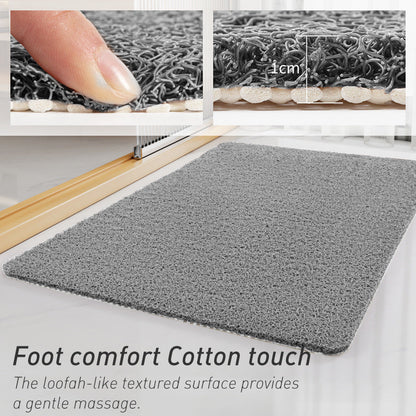 NNEDSZ Non-Slip Loofah-Style Bathroom Mat