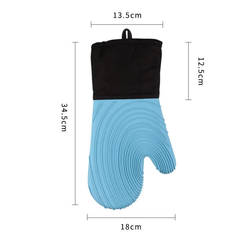 Aapon mini market - NNEDSZ Red Spiral Pattern Silicone Oven Mitts