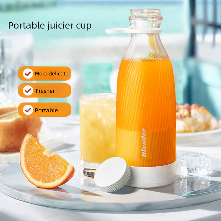 NNEDSZ White Portable Rechargeable Blender Bottle