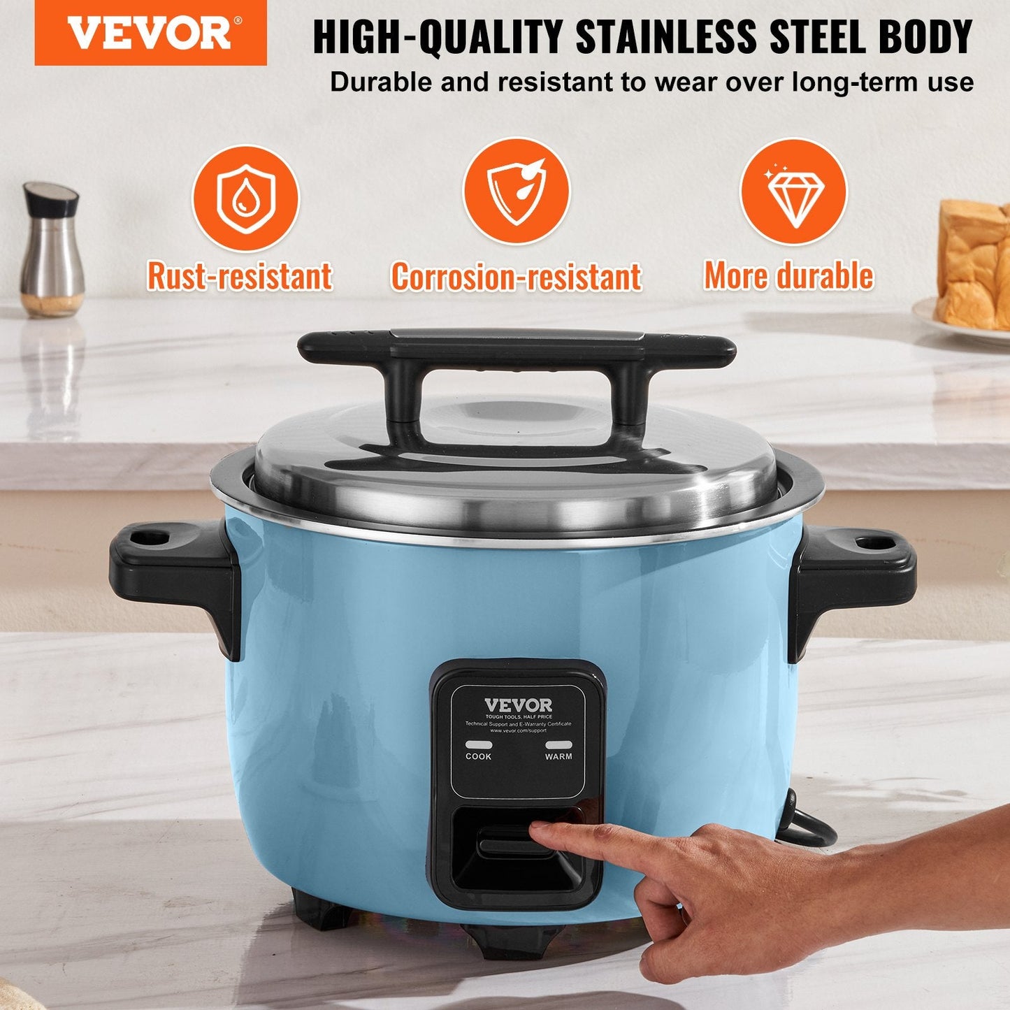 Aapon mini market - VEVOR Commercial Rice Cooker 50-Cup (10L)