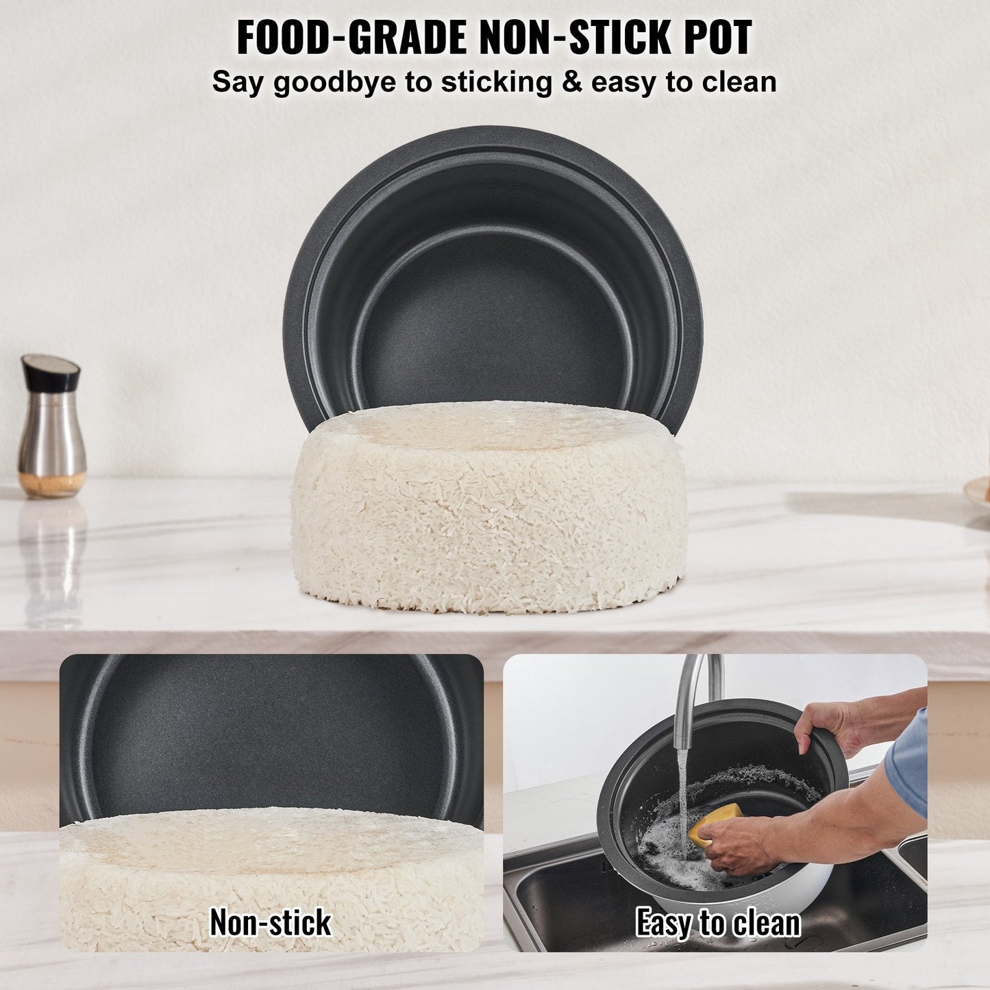 Aapon mini market - VEVOR Commercial Rice Cooker 50-Cup (10L)