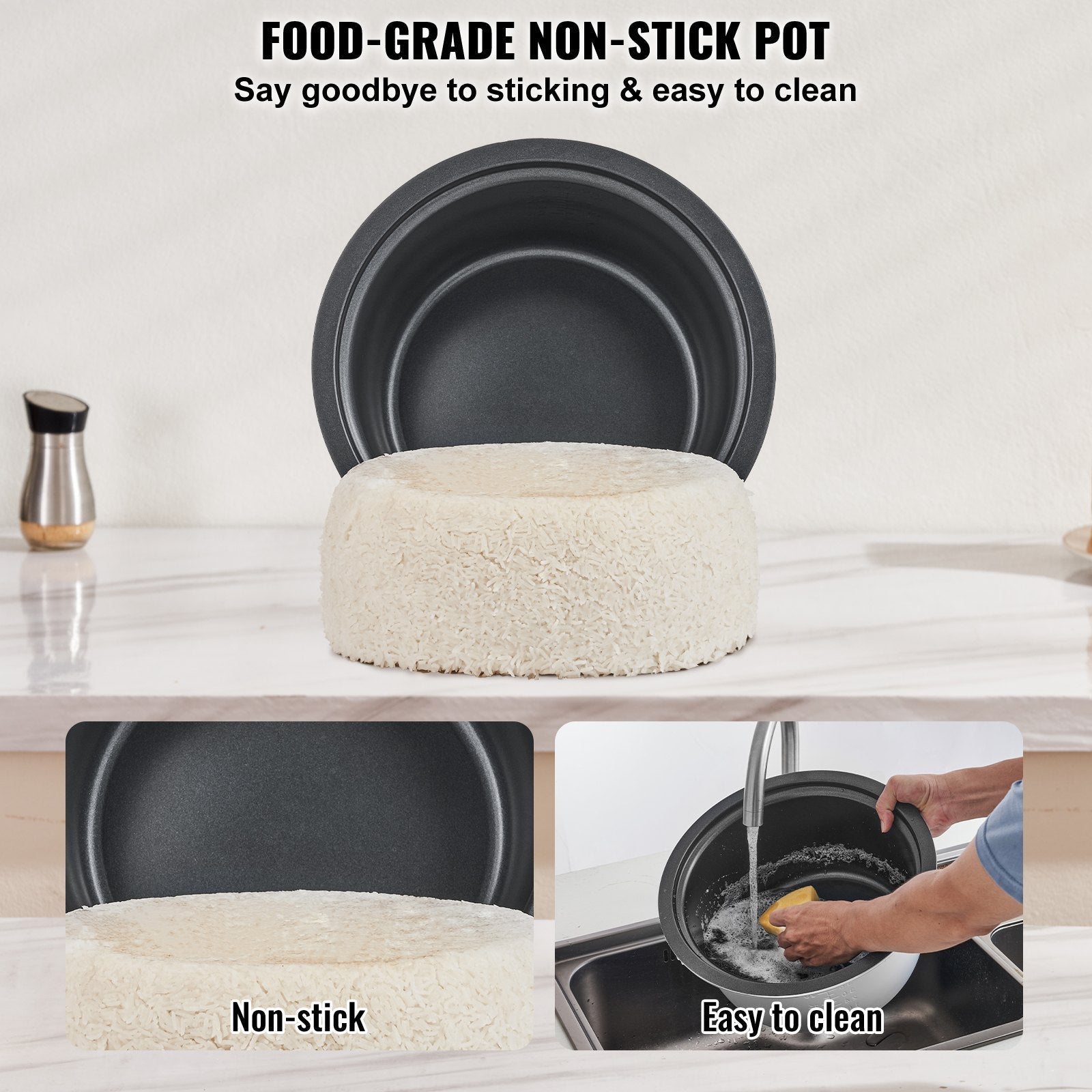 Aapon mini market - VEVOR Commercial Rice Cooker 50-Cup (10L)