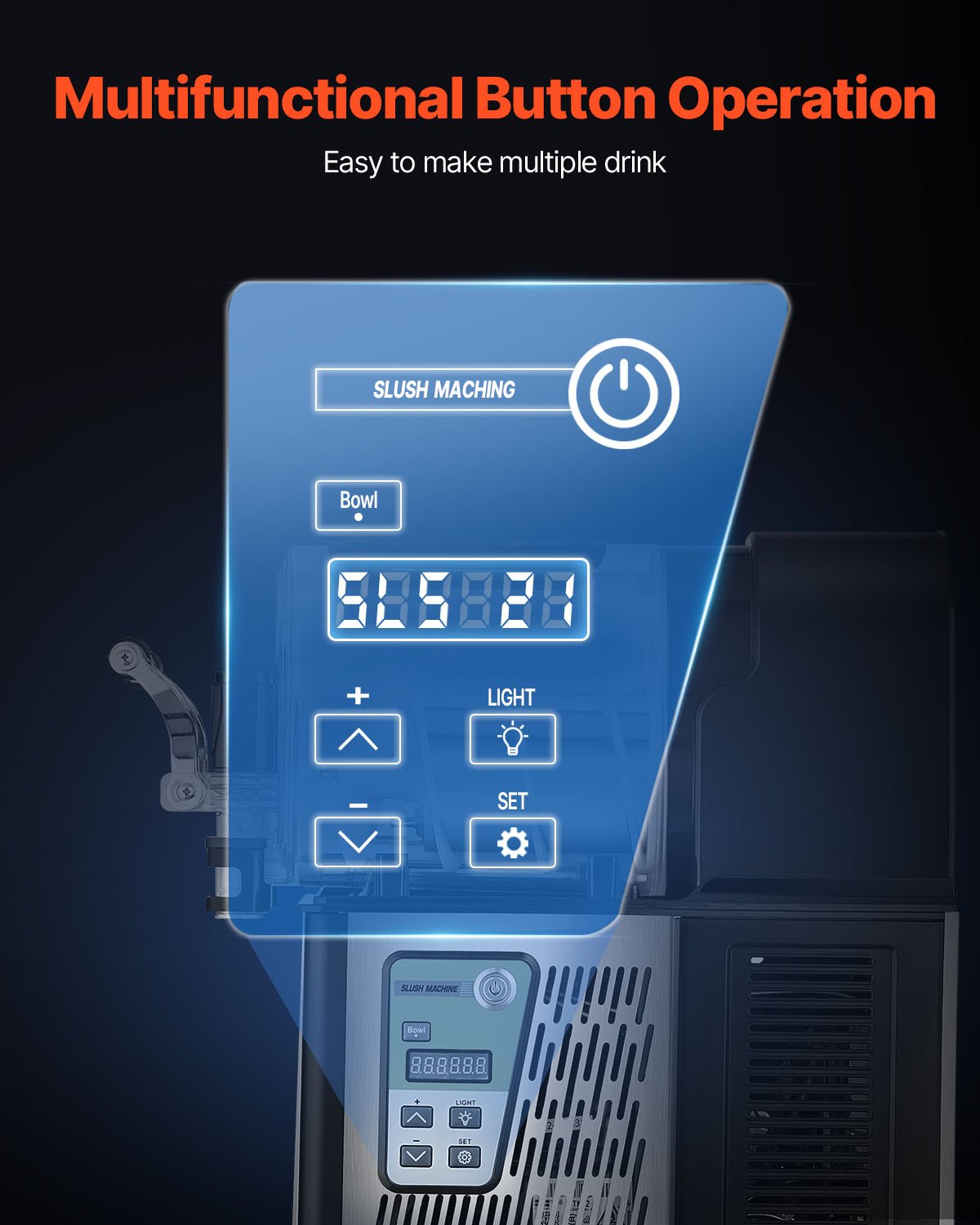 Aapon mini market - VEVOR 3L Commercial Slushy Machine 