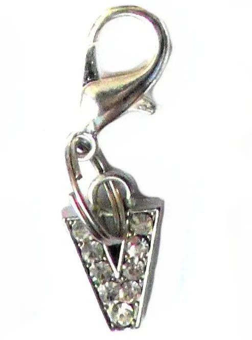 Aaponminimarket A–Z Crystal Letter Pet Charms