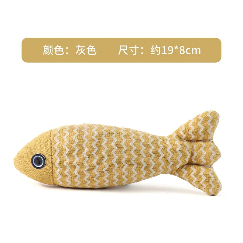 Vibrant Fish Crinkle Catnip Toys