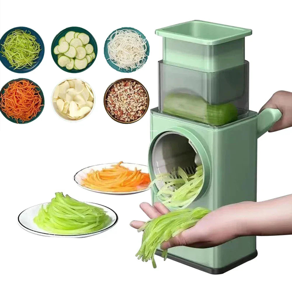 Aapon mini market -Drum Vegetable Cutter Hand-Crank Food Slicer