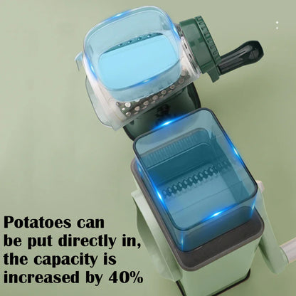 Aapon mini market -Drum Vegetable Cutter Hand-Crank Food Slicer