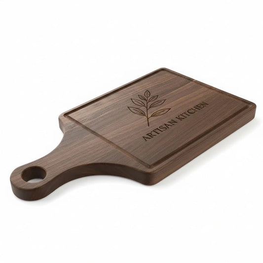 Aaponminimarket Walnut Paddle Cutting Board (13×12×7)