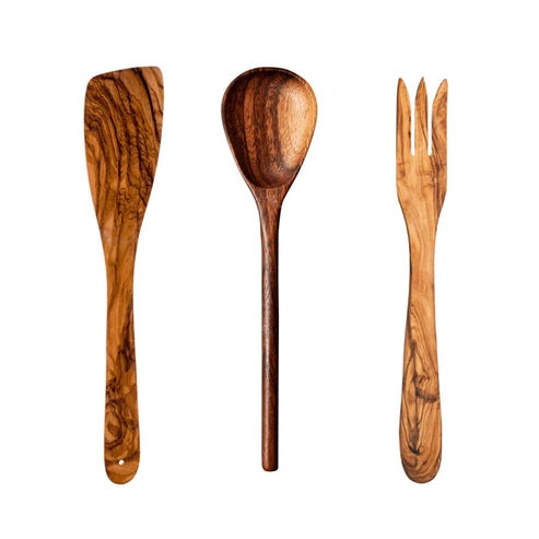 Aaponminimarket Walnut Serving Cutlery