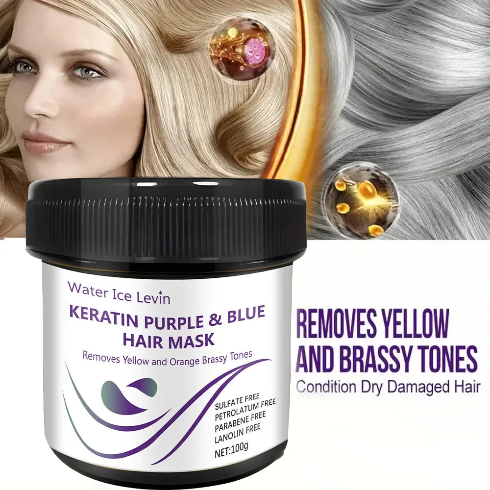 Water Ice Levin Keratin Purple & Blue Hair Mask