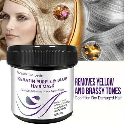 Water Ice Levin Keratin Purple & Blue Hair Mask