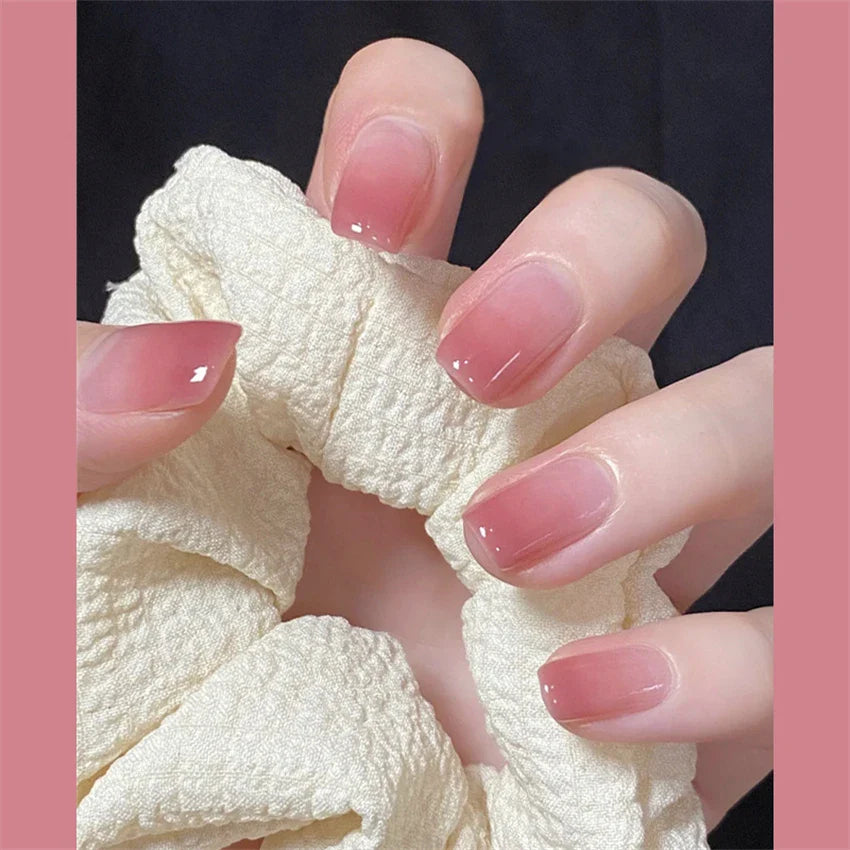 White Floral Press-On Nails