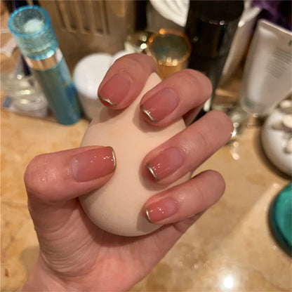 White Floral Press-On Nails