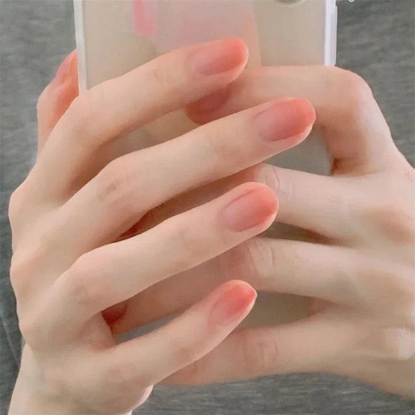 White Floral Press-On Nails
