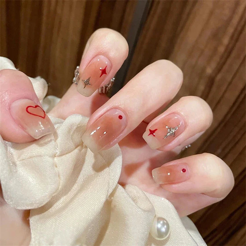 Aapon Mini Market Ltd White Floral Press-On Nails