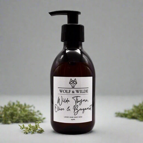 Aaponminimarket Wilde Thyme, Olive & Bergamot Luxury 2 In 1 Liquid Soap