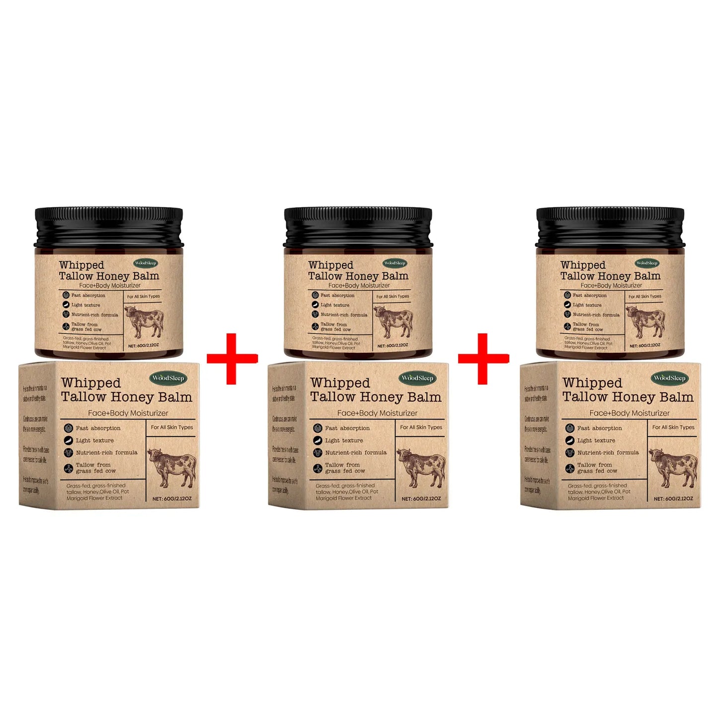 Aapon Mini Market Ltd WoodSleep Beef Tallow Moisturizer Cream