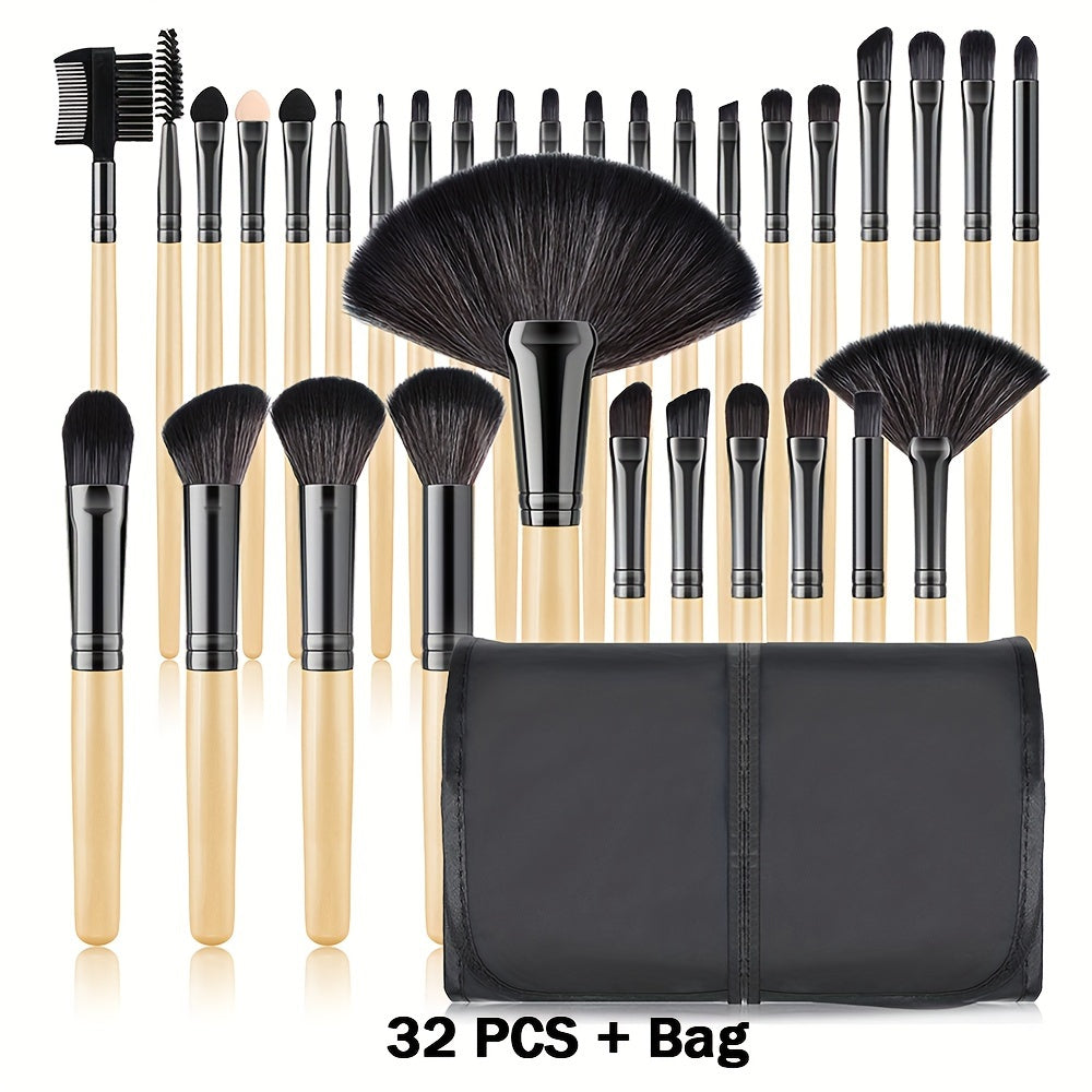 Wooden Handle Brush Set