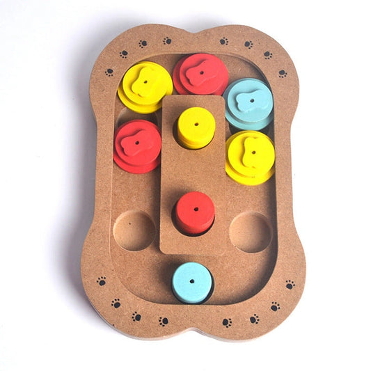 Aaponminimarket Wooden Puzzle Toy for Dogs