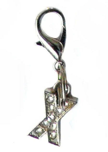 Aaponminimarket A–Z Crystal Letter Pet Charms