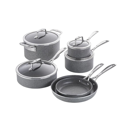 Aaponminimarket ZWILLING Vitale 10 Piece Aluminum Cookware Set
