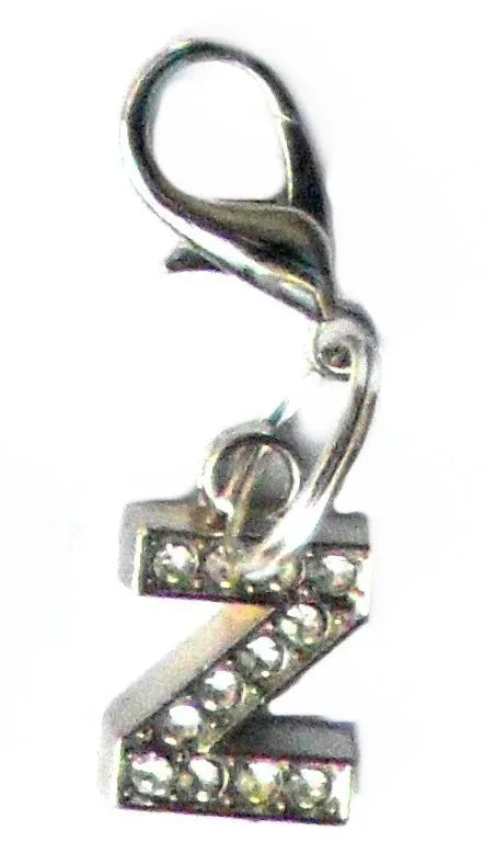 Aaponminimarket A–Z Crystal Letter Pet Charms