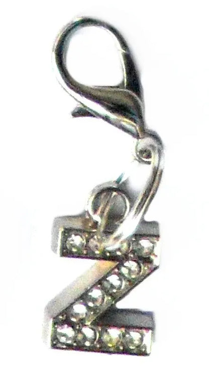 Aaponminimarket A–Z Crystal Letter Pet Charms