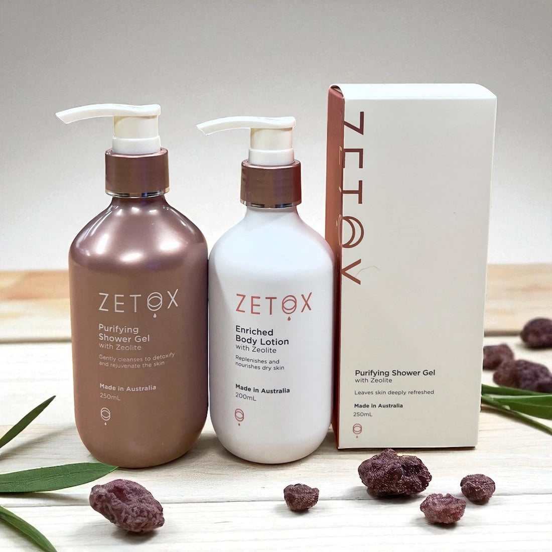Aaponminimarket Zetox Shower Gel + Body Lotion Bundle