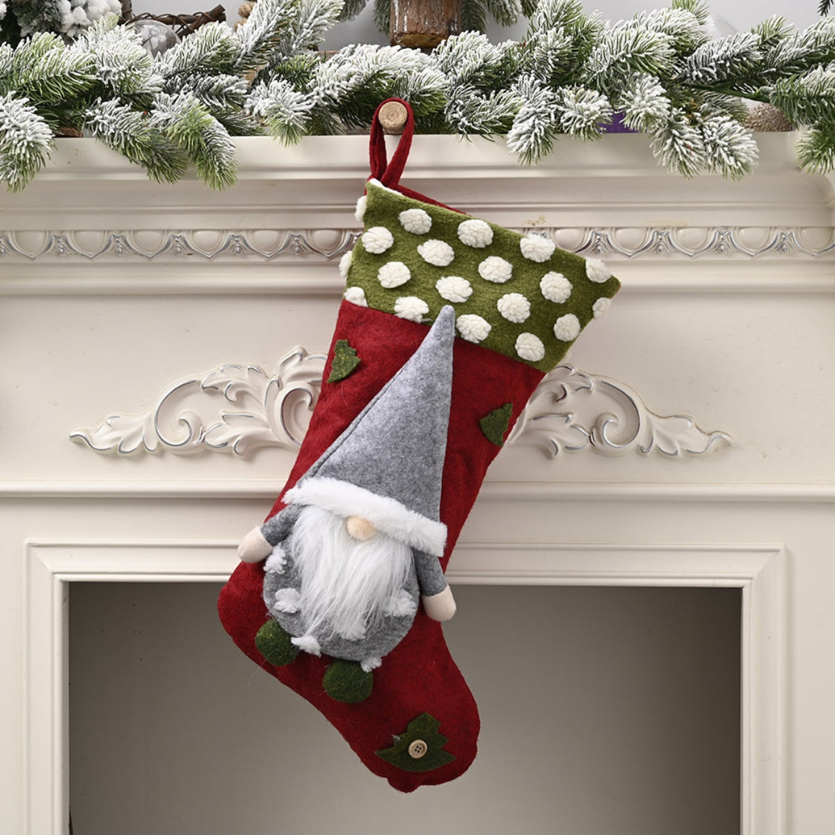 Gnome Christmas stocking