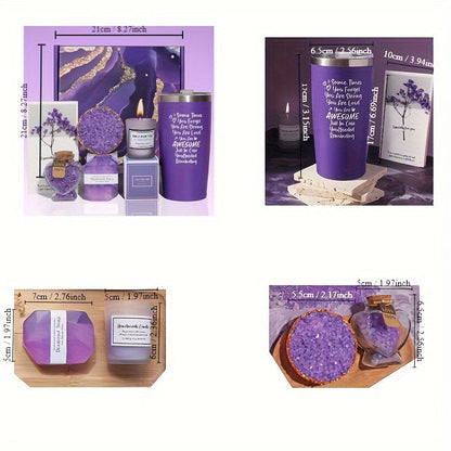Aapon Mini Market Ltd - NNETM Crystal Bath Purple Salt Gift Set Lavender