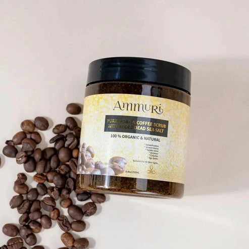 Aaponminimarket Ammuri Organic Coffee Scrub for Skin - Arabica Face Mask