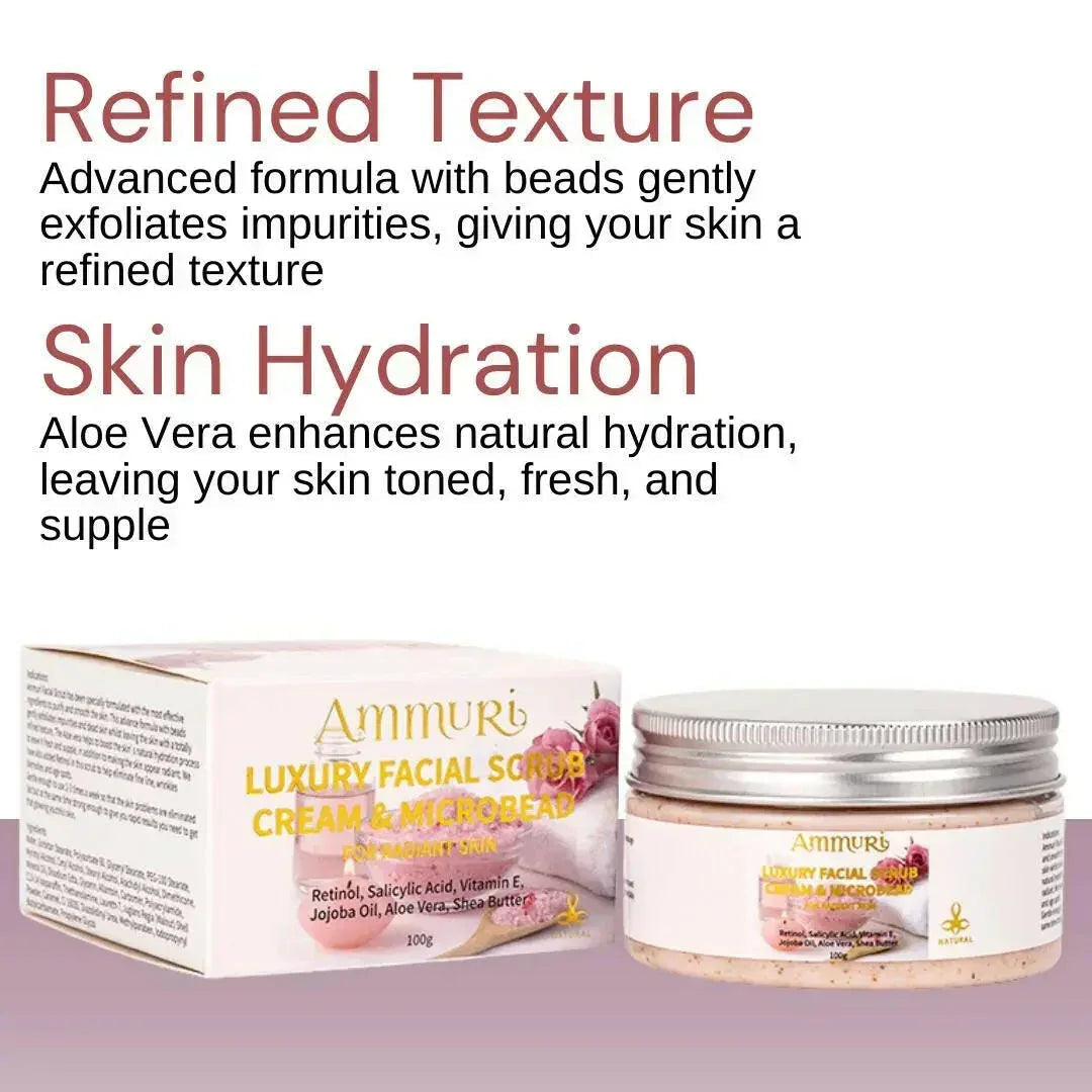 Aapon Mini Market Ltd - Ammuri Skincare Retinol Facial Scrub - Exfoliating Cream