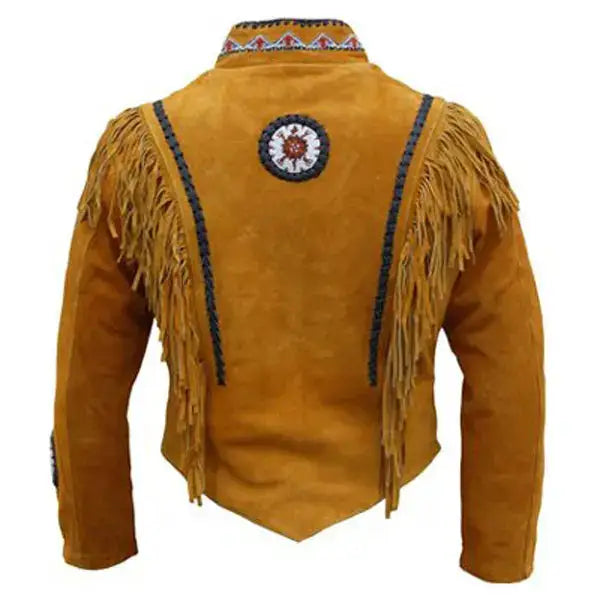 Men's Authentic Western Leather Indian Carnival Jacket