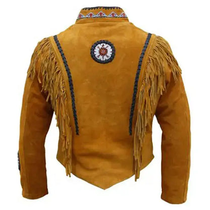 Men's Authentic Western Leather Indian Carnival Jacket