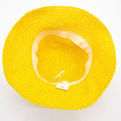 Nomad Sari Floppy Straw Sun Hat - Yellow
