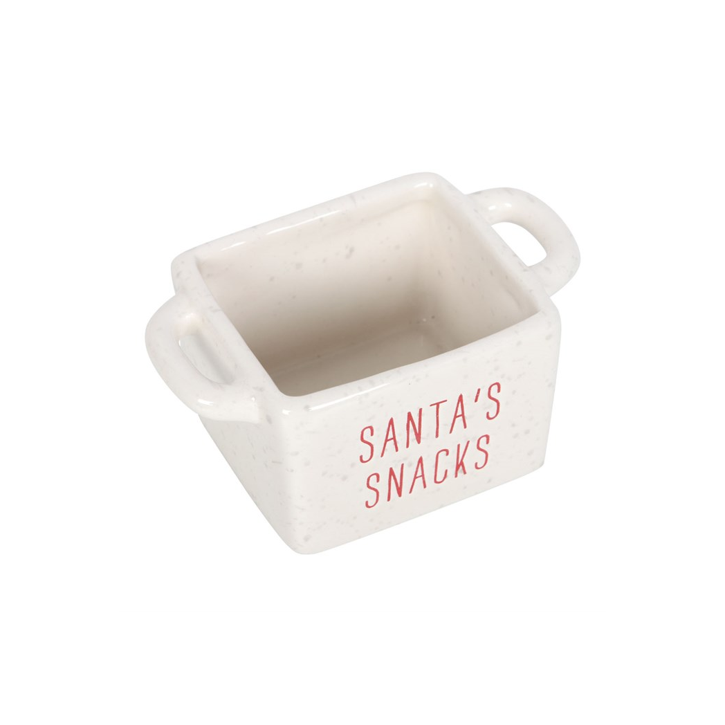 3 Ceramic Christmas Snack Bowls – Santa, Reindeer, Elf – view 4