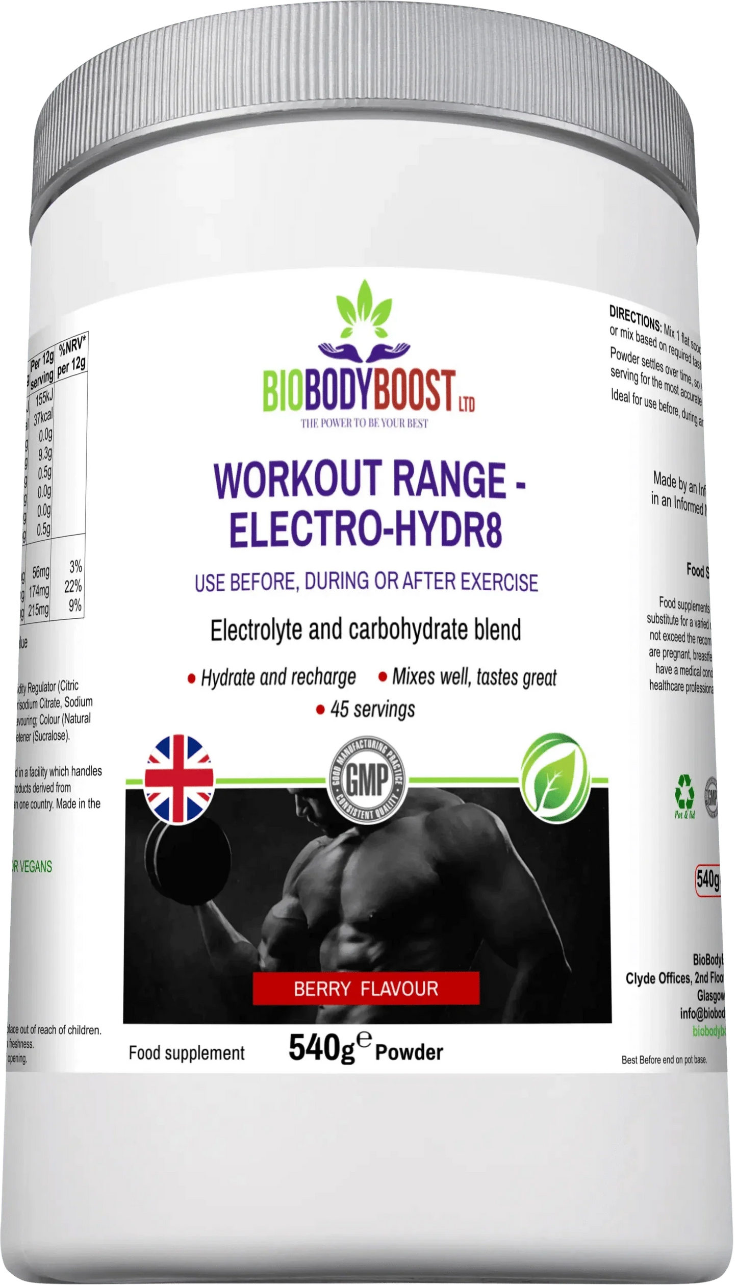 Electro-Hidr8 - Electrolyte Drink Mix Berry