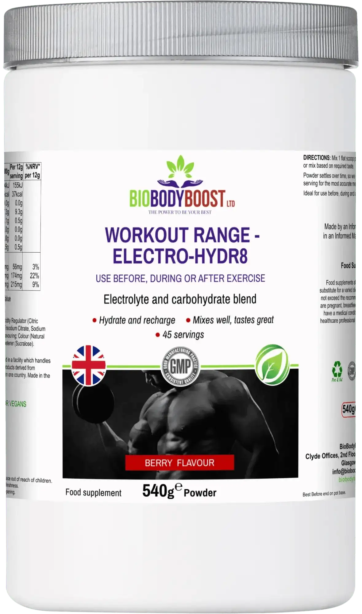 Electro-Hidr8 - Electrolyte Drink Mix Berry