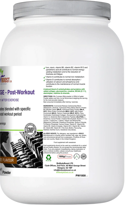 Workout Range - Post-Workout Drink Mix Chocolate