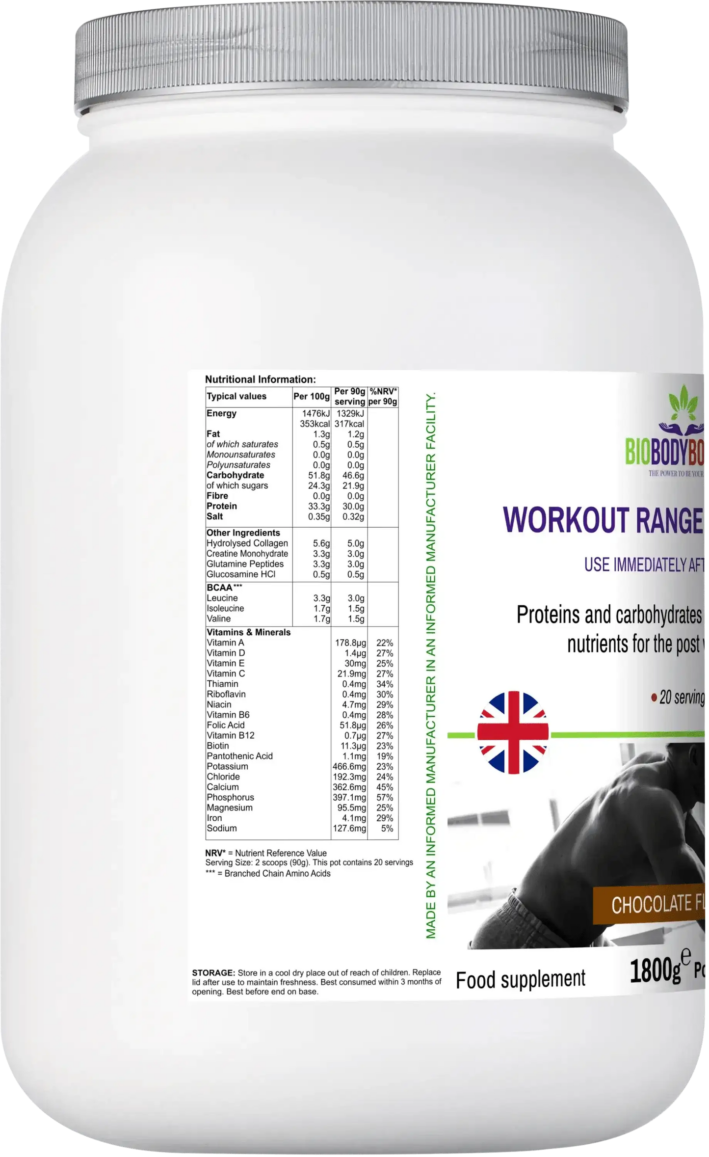Workout Range - Post-Workout Drink Mix Chocolate