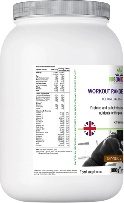 Workout Range - Post-Workout Drink Mix Chocolate