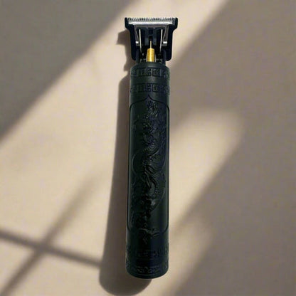Black Beard Trimmer With Dragon Design. Cuts 0.5-4mm with included Guards.